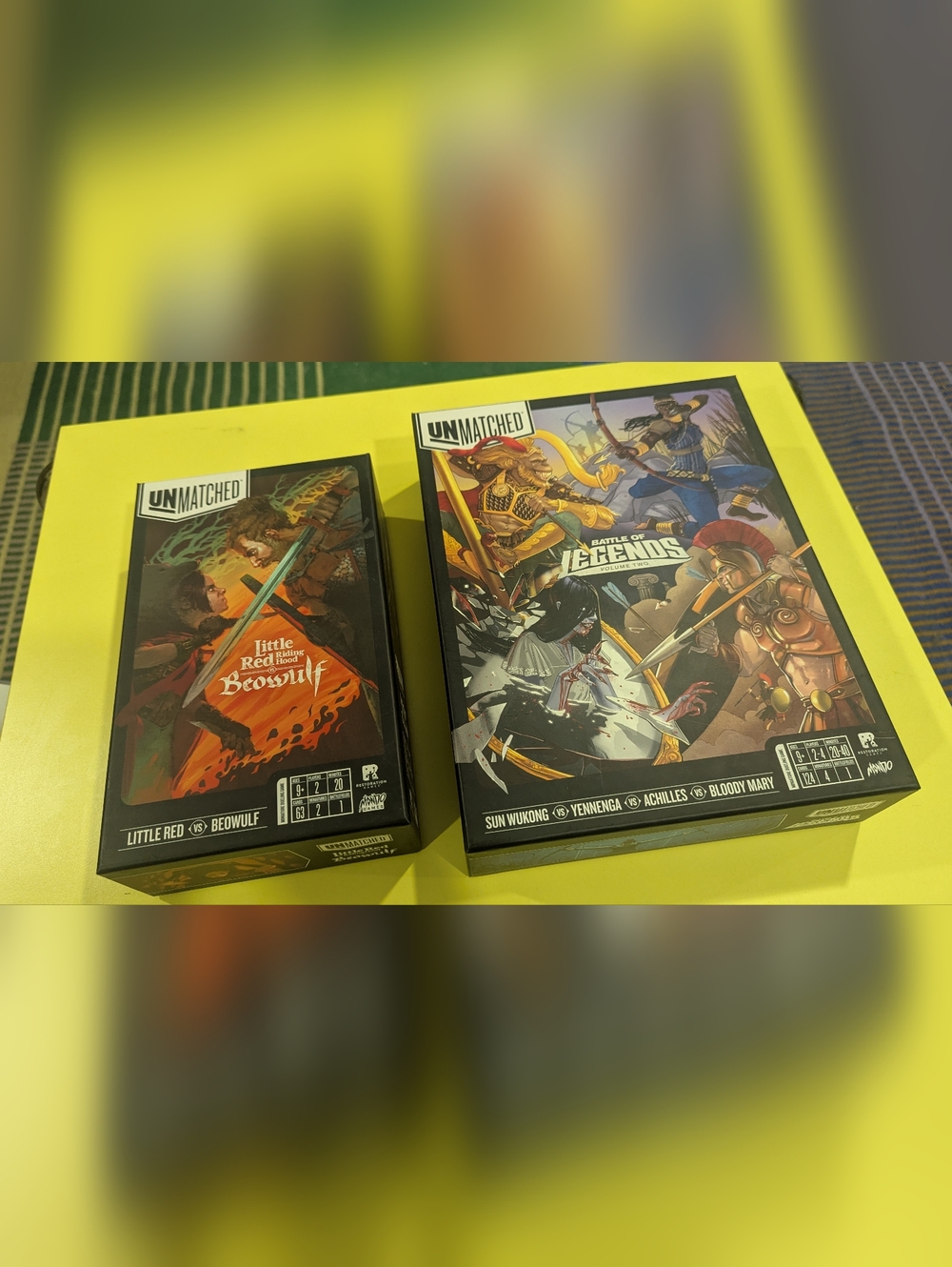 UNMATCHED Battle of Legends: Volume Two - Sun Wukong Box (Black, Yellow, Gold)